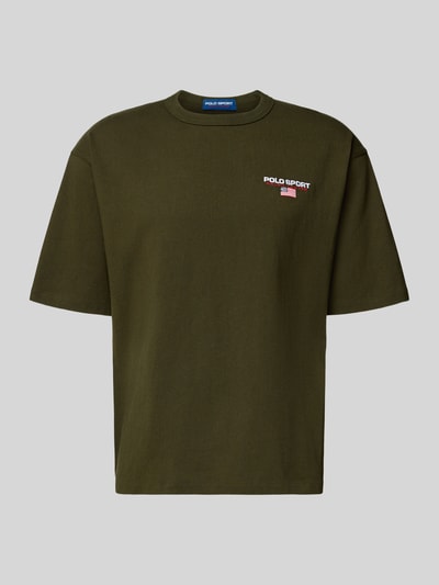 Polo Ralph Lauren T-shirt met labelstitching Olijfgroen - 2