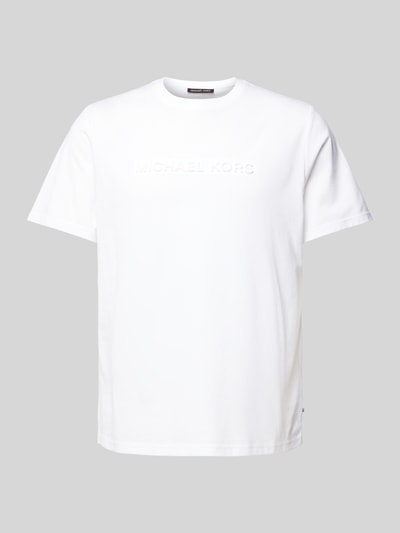 Michael Kors T-Shirt mit Label-Print Weiss 2