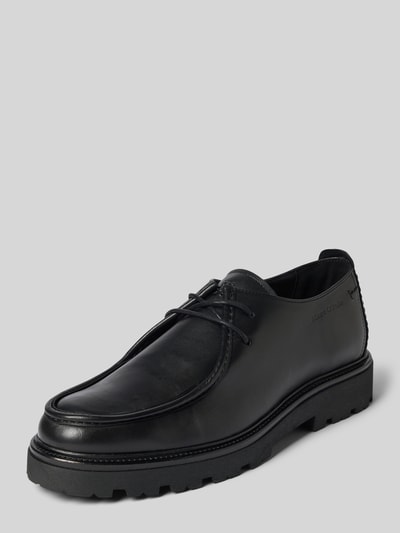 Productfoto, zwarte veterschoenen van echt leer model 'PHIL 11' van Marc O'Polo, Heren veterschoenen