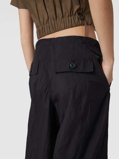 Only Stoffen broek met tunnelkoord, model 'JOAN' Zwart - 3