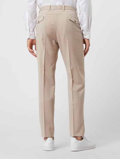 Windsor Pantalon van scheerwol, model 'Sapo' Beige - 5