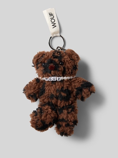 WOUF Charm mit Logo-Applikation Modell 'Simona' Dunkelbraun 1