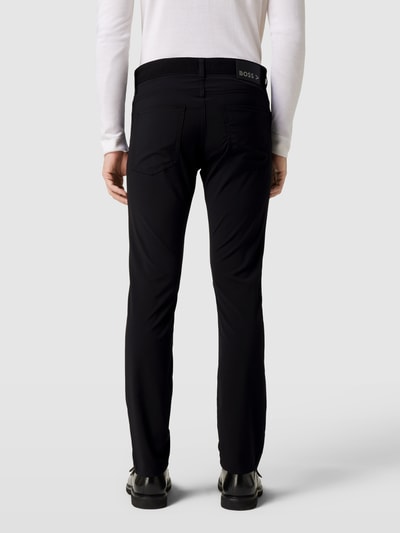 BOSS Stoffen broek in 5-pocketmodel, model 'Delaware' Zwart - 5