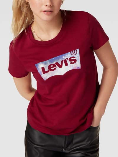 Levi's® T-Shirt mit Label-Print Bordeaux 3