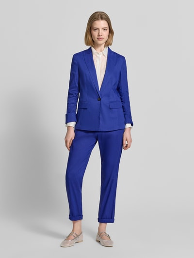 Marc Cain Straight Fit Leinenhose mit Viskose-Anteil Royal 1