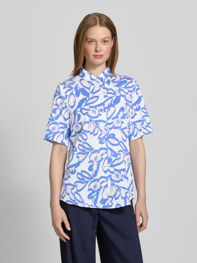 ETERNA Regular Fit Hemdbluse mit 1/2-Arm Blau 4