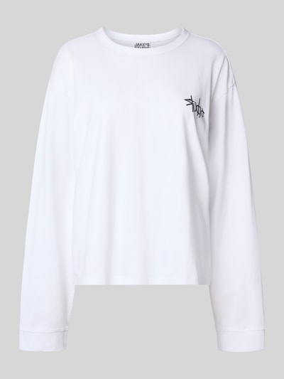 JAKE*S STUDIO WOMAN Shirt met lange mouwen in riblook met ronde hals Wit - 2