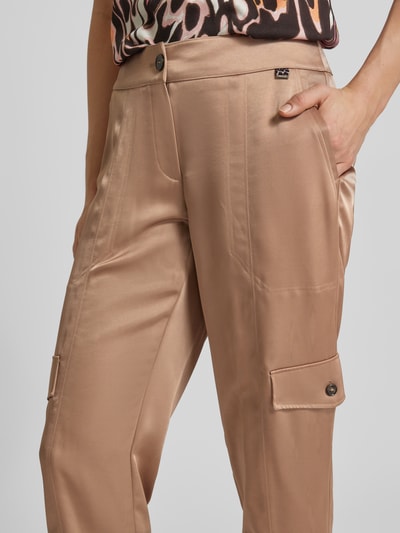 Marc Cain Relaxed fit cargobroek met steekzakken Camel - 3