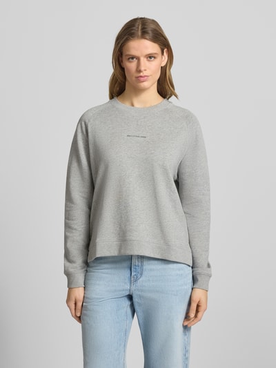 Marc O'Polo DENIM Regular Fit Sweatshirt aus reiner Baumwolle Mittelgrau 4