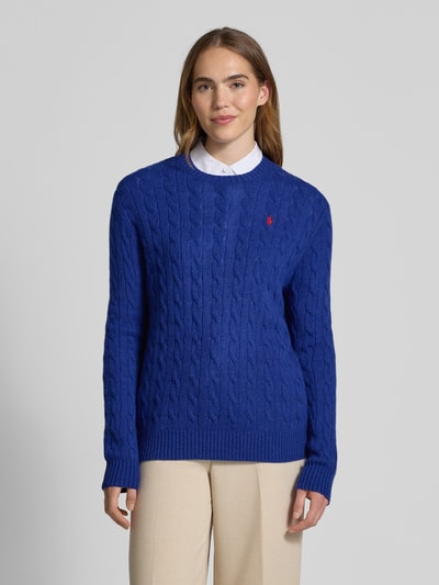 Polo Ralph Lauren Wolen pullover van een mix van lanawol en kasjmier Marineblauw - 4