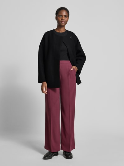 Lanius Wolljacke mit Rundhalsausschnitt Black 1