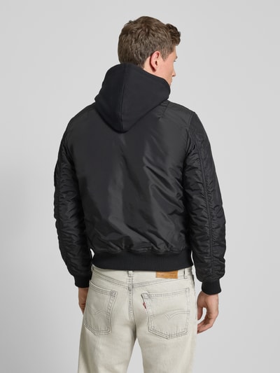 Alpha Industries Bomberjacke mit Kapuze Modell 'MA-1' Black 5