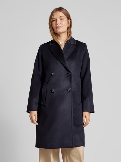 Weekend Max Mara Lange jas met reverskraag, model 'ZUM' Marineblauw - 4