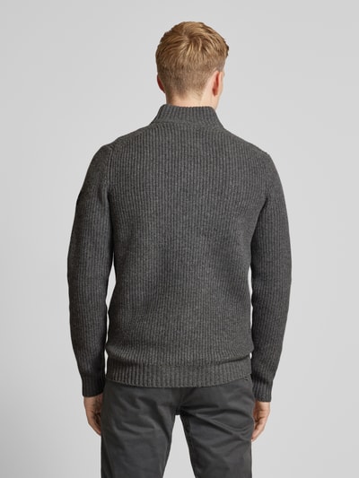 ECOALF Strickpullover mit Stehkragen Modell 'DRAGOALF' Mittelgrau 5