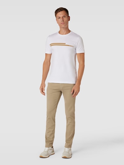 BOSS Orange Slim fit chino met steekzakken Beige - 1