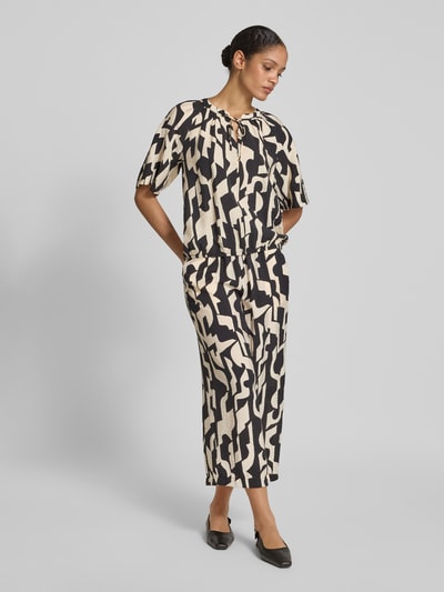 s.Oliver RED LABEL Loose Fit Culotte aus Viskose-Mix BLACK 1
