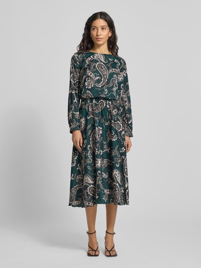 Rinascimento Cocktailjurk met ronde hals Groen - 4