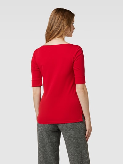 Lauren Ralph Lauren Longsleeve mit U-Boot-Ausschnitt Modell 'JUDY' Rot 5