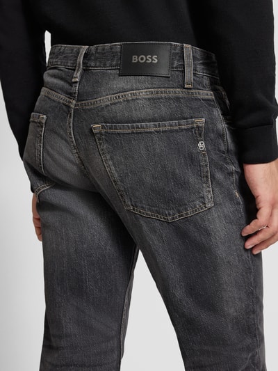 BOSS Regular Fit Jeans aus Baumwoll-Mix Modell 'RE.MAINE' Anthrazit 3