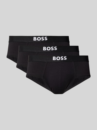 BOSS Slip mit elastischem Label-Bund im 3er-Pack Black 1