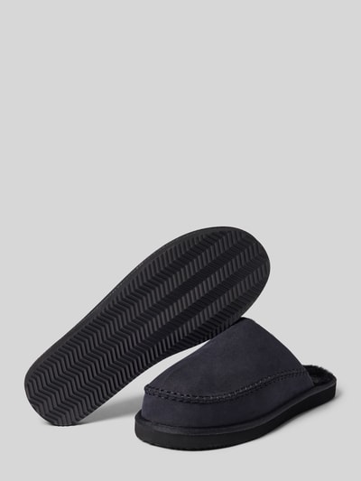 Jack & Jones Huisschoenen met voering van imitatiebont, model 'MANOR MOC MULE' Zwart - 4