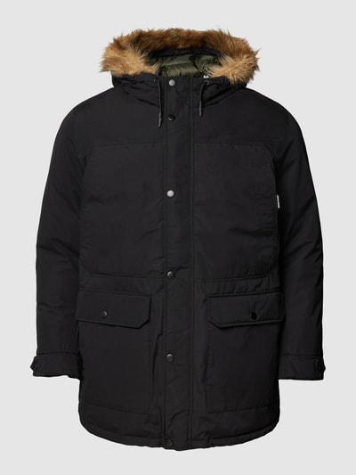 Jack & Jones Plus PLUS SIZE parka met imitatiebont Zwart - 2