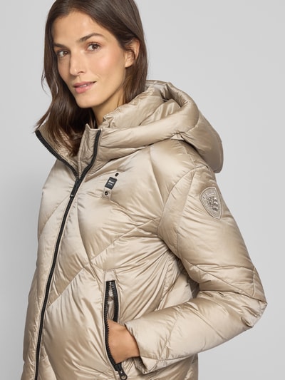 Blauer USA Kurtka puchowa z kapturem model ‘LAMARTINE’ Beżowy 3