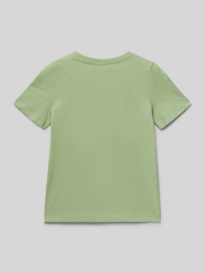 Productfoto, Regular Fit T-Shirt aus reiner Baumwolle van s.Oliver RED LABEL, effen lichtgroen, korte mouwen, jersey, ronde hals, kindermodel.