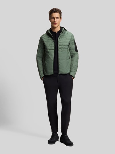 BOSS Green Regular fit gewatteerd jack met ritszakken, model 'URBANEX' Lindegroen - 1