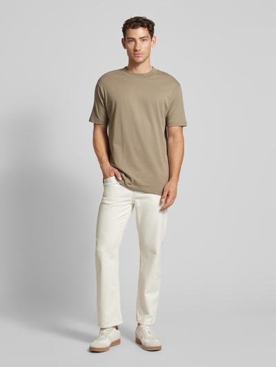 SELECTED HOMME Relaxed Fit T-Shirt mit Rundhalsausschnitt Modell 'COLMAN' Oliv 1