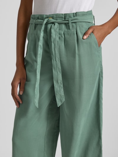 Only Kuloty z szeroką nogawką z mieszanki wiskozy model ‘AMINTA ARIS LIFE’ Oliwkowy 3