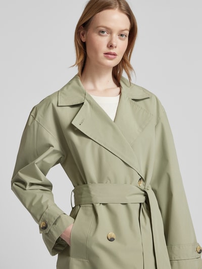 B.Young Trenchcoat mit Bindegürtel Modell 'Calea' Gruen 3