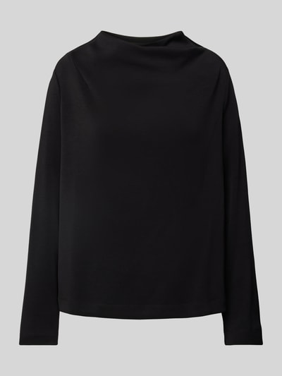 s.Oliver BLACK LABEL Sweatshirt met watervalhals Zwart - 2