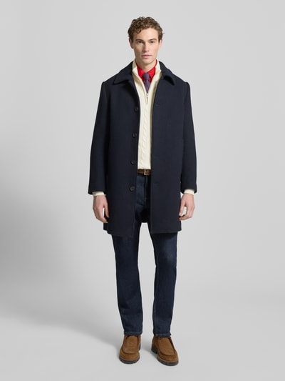 GANT Slim Fit Troyer mit gerippten Abschlüssen Offwhite 1