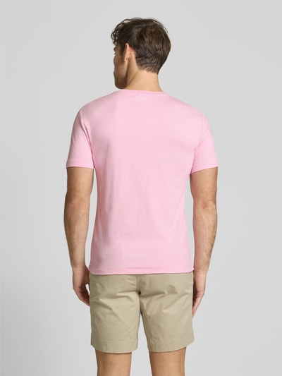Polo Ralph Lauren T-Shirt mit Label-Stitching Pink 5