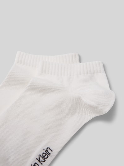 Calvin Klein Jeans Socken mit Label-Print im 2er-Pack Weiss 2