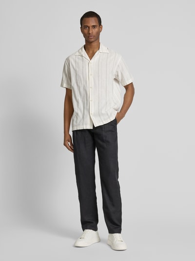 Jack & Jones Premium Regular Fit Freizeithemd aus Baumwoll-Leinen-Mix Modell 'BLUWILLIAM' Weiss 1