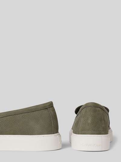 CK Calvin Klein Mokasyny z profilowaną podeszwą model ‘Hybrid’ Oliwkowy 2