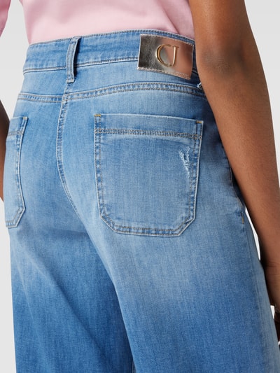 Cambio Flared jeans met open zoom, model 'TESS' Blauw - 3