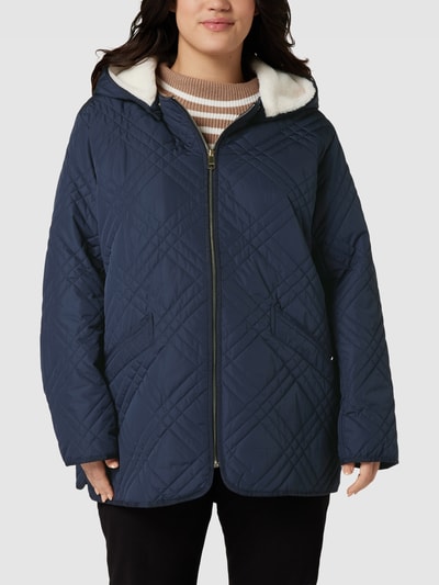Tommy Hilfiger Curve PLUS SIZE Steppjacke mit Teddyfutter Marineblau 4