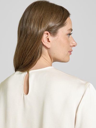 Tommy Hilfiger Relaxed fit blouse van satijn Wit - 3