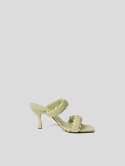 Gia Borghini Pantoletten mit Klettverschluss Grün 4
