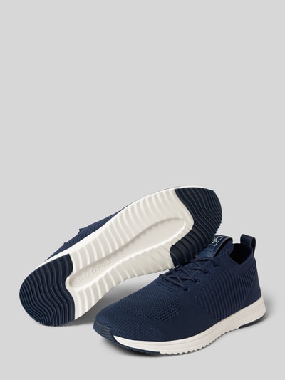 Marc O'Polo Lage sneakers met elastische bandjes Marineblauw - 4