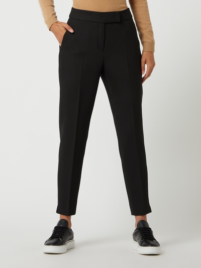 s.Oliver BLACK LABEL Stoffen broek van viscosemix  Zwart - 4