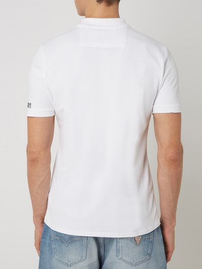 Guess Koszulka polo o kroju slim fit z detalami z logo  Biały 5