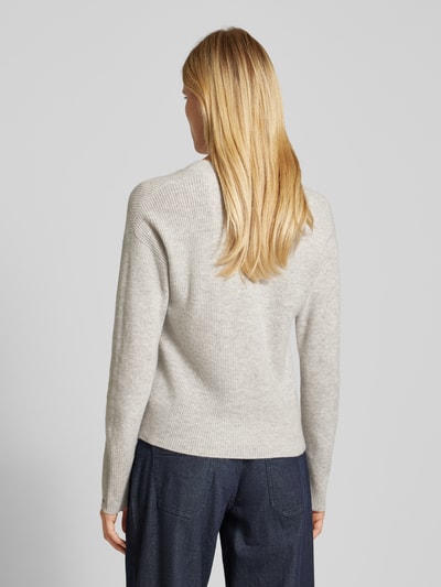 Tommy Hilfiger Strickpullover mit geripptem V-Ausschnitt Mittelgrau 5