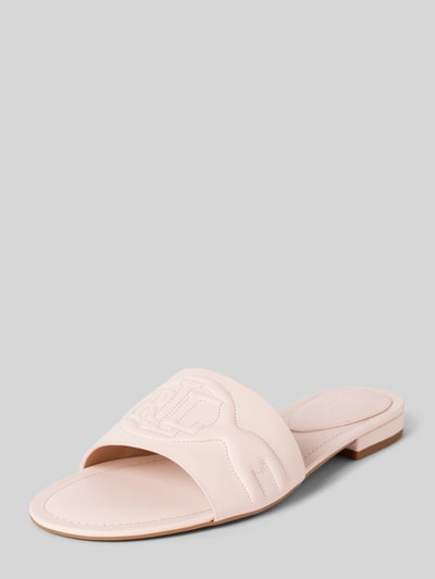 Lauren Ralph Lauren Sandalette aus Leder in unifarbenem Design Modell 'ALEGRA III' Hellrosa 1