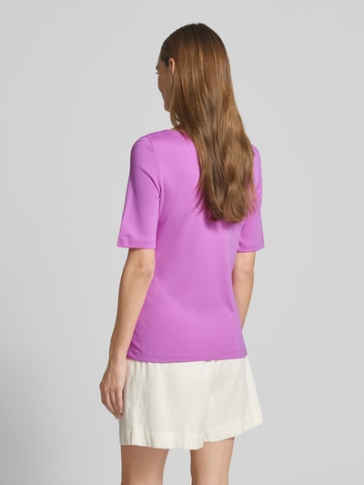 Christian Berg Woman T-shirt z dekoltem w łódkę Fioletowy 5