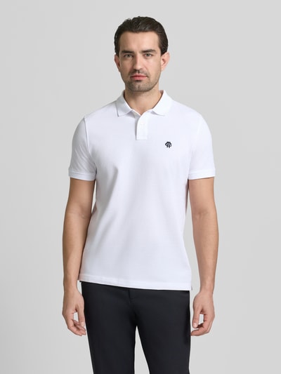 MCNEAL Slim Fit Poloshirt mit Logo-Stitching Weiss 4