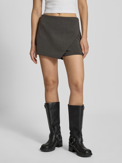 Only Regular Fit Skort mit Viskose-Mix Modell 'MIST-YASMINE' Anthrazit Melange 4
